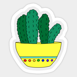 Cute Cactus Design #27: Brocoli Cactus Cereal Sticker